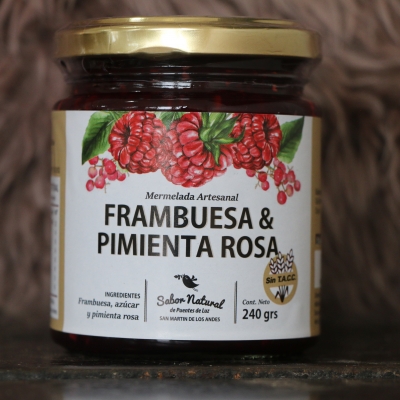 Mermelada de Frambuesa & Pimienta Rosa